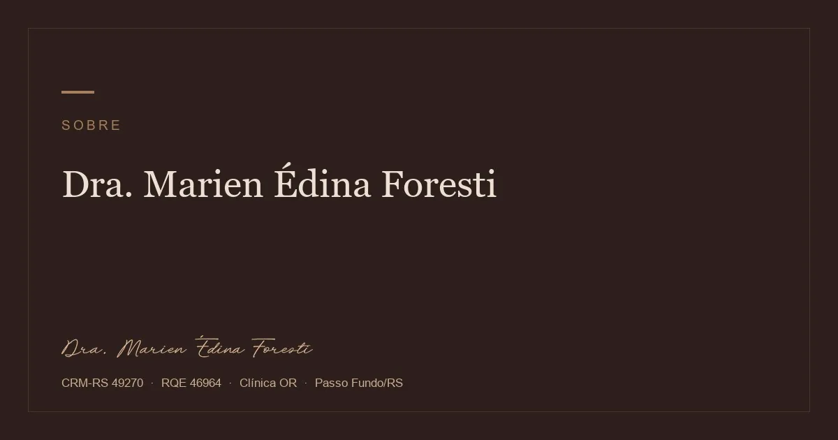 Site da Dra. Marien Foresti, médica ultrassonografista em Passo Fundo